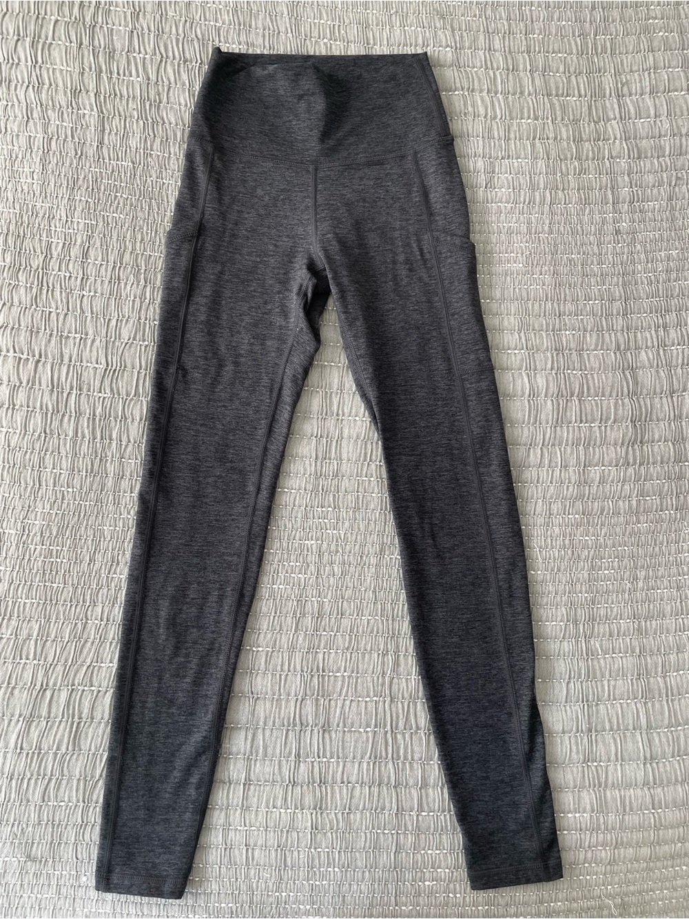 Aerie Offline Gray High Waisted Ankle Leggings w/ Pockets Size S Active Gym